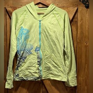 Title Nine Lime Green yellowish light weight hoody